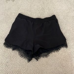 Flowy black shorts